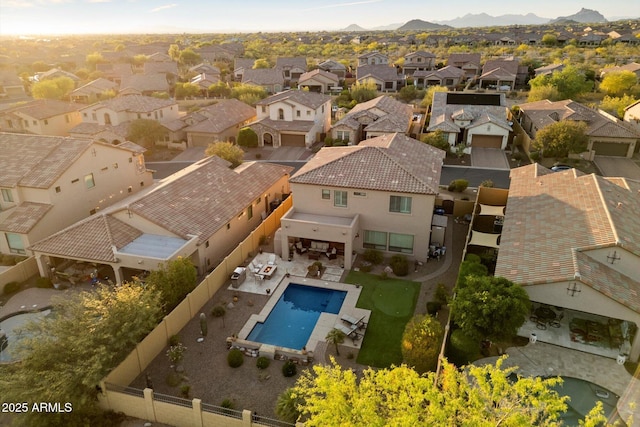 8733 E Jacaranda St, Mesa, AZ 85207 - birds eye view of property with a residential view