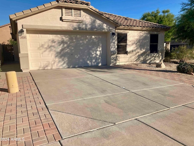 view of front of house featuring a garage