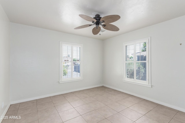 445 W 1st St, Mesa, AZ 85202 - empty room featuring a ceiling fan and light tile patterned flooring