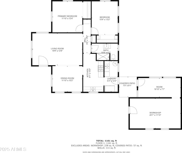 445 W 1st St, Mesa, AZ 85202 - view of property floor plan