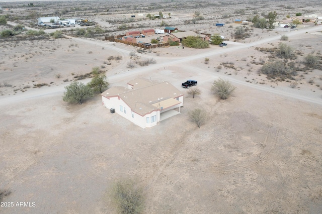 bird's eye view featuring view of desert