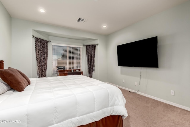 bedroom featuring carpet flooring