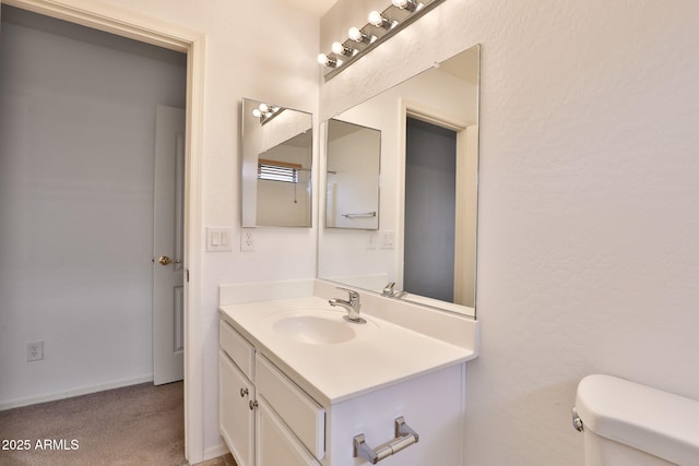 19002 N Toledo Ave, Maricopa, AZ 85138 - half bathroom featuring toilet and vanity