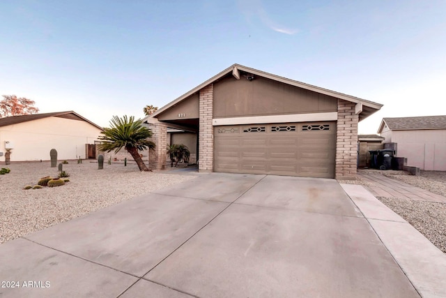 ranch-style house with a garage