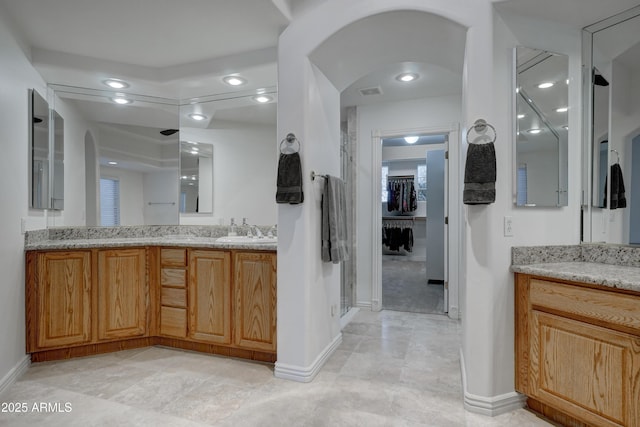 bathroom featuring vanity