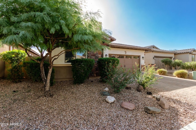 view of front of house featuring a garage