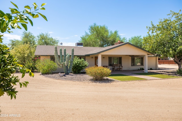 view of ranch-style house