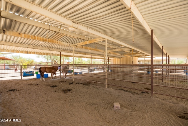 view of stable