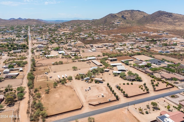 aerial view featuring a mountain view