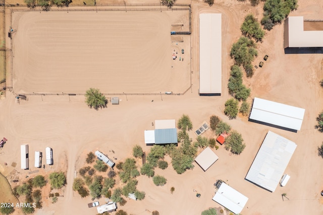 drone / aerial view with a rural view