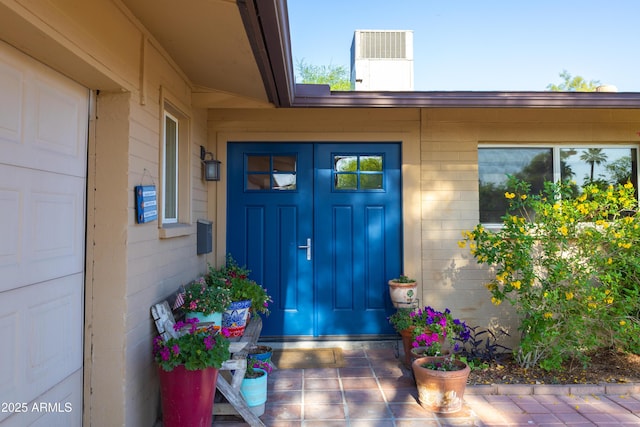 entrance to property with board and batten siding