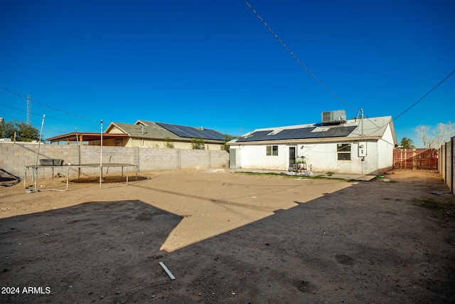 view of yard with central AC