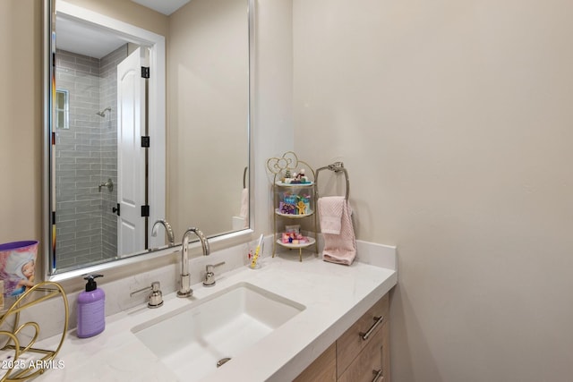 20055 N 96th Way, Scottsdale, AZ 85255 - full bathroom with vanity and a tile shower