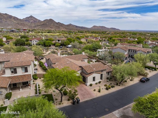 20055 N 96th Way, Scottsdale, AZ 85255 - aerial view of residential area featuring mountains