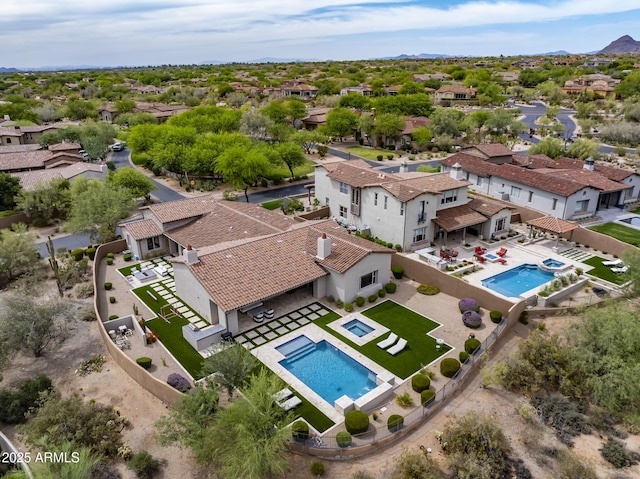 20055 N 96th Way, Scottsdale, AZ 85255 - aerial perspective of suburban area with a pool