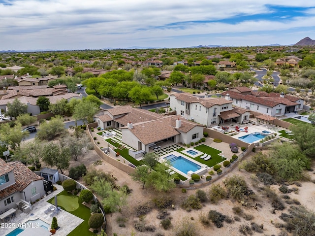 20055 N 96th Way, Scottsdale, AZ 85255 - aerial perspective of suburban area featuring a pool
