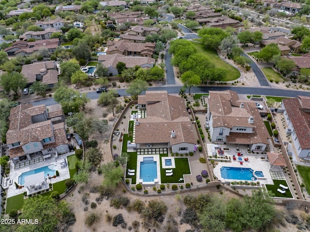 20055 N 96th Way, Scottsdale, AZ 85255 - aerial view of property and surrounding area with a pool and nearby suburban area