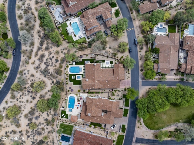 20055 N 96th Way, Scottsdale, AZ 85255 - aerial view of property and surrounding area with a pool and nearby suburban area