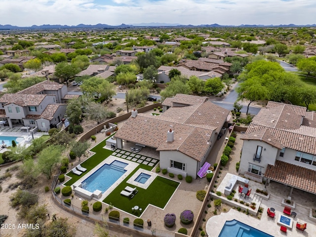 20055 N 96th Way, Scottsdale, AZ 85255 - aerial view of residential area featuring a pool area