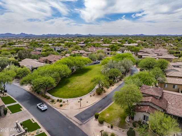 20055 N 96th Way, Scottsdale, AZ 85255 - aerial view of residential area featuring a mountain backdrop