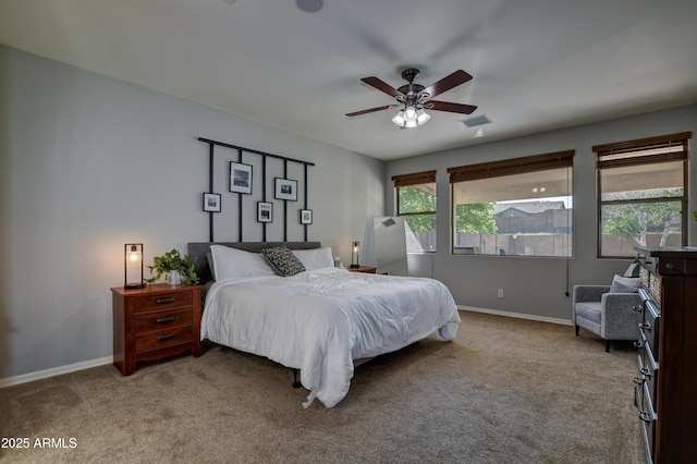 1527 Bainbridge Ln, Chino Valley, AZ 86323 - carpeted bedroom featuring baseboards and a ceiling fan