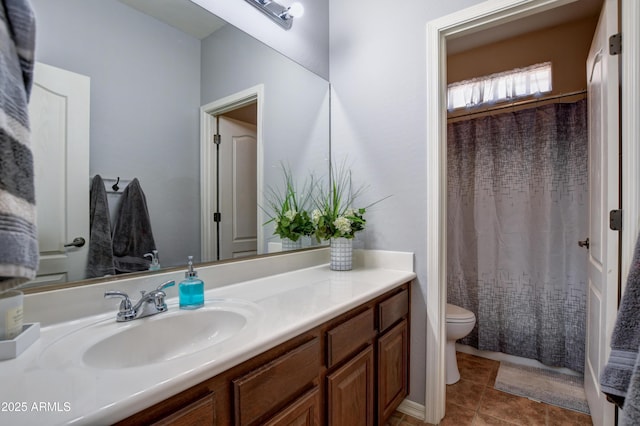 1527 Bainbridge Ln, Chino Valley, AZ 86323 - full bath with toilet, vanity, and tile patterned flooring