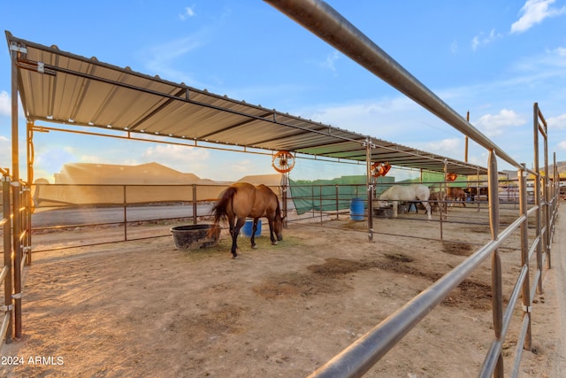 exterior space featuring a rural view