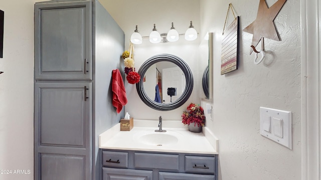 bathroom with large vanity