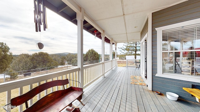 view of wooden terrace