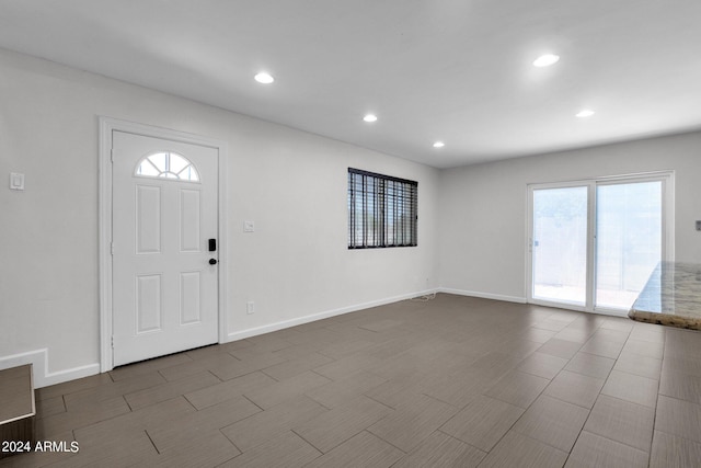 entryway with plenty of natural light