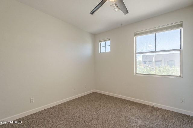 1886 E Don Carlos Ave Unit 136, Tempe, AZ 85281 - carpeted empty room with ceiling fan and baseboards