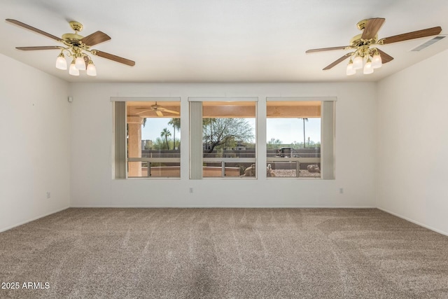 view of carpeted empty room