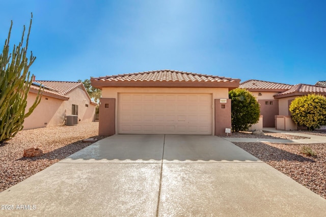 mediterranean / spanish home with central air condition unit