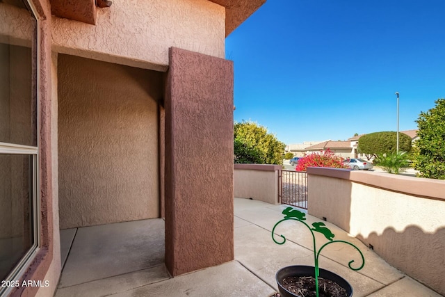 view of patio / terrace featuring a balcony