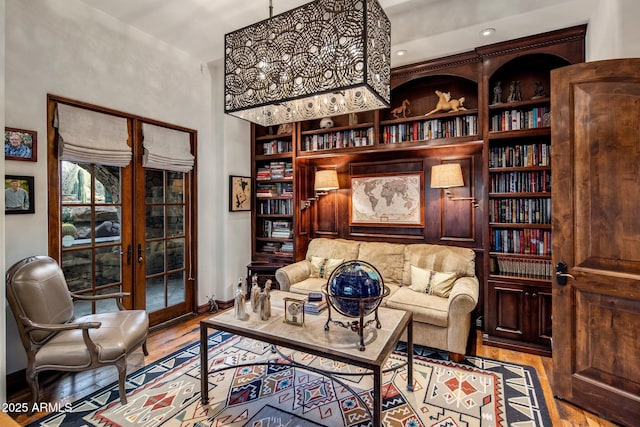 27256 N 97th Pl, Scottsdale, AZ 85262 - sitting room with french doors and light wood-type flooring