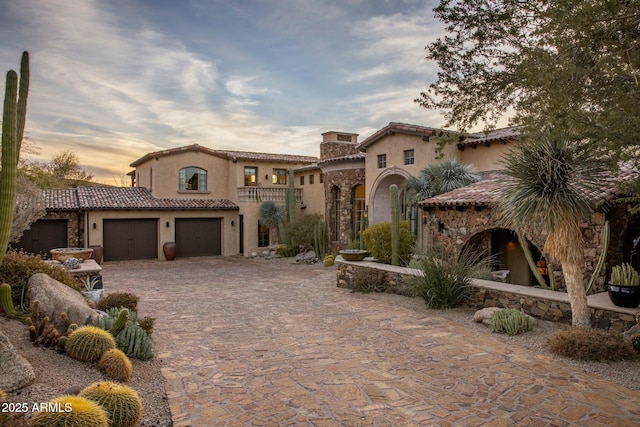 27256 N 97th Pl, Scottsdale, AZ 85262 - mediterranean / spanish-style house featuring a balcony