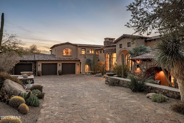 27256 N 97th Pl, Scottsdale, AZ 85262 - mediterranean / spanish house featuring a balcony