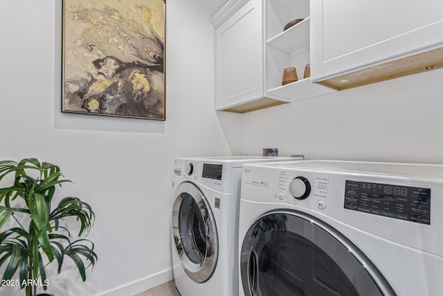 5401 E Van Buren St Unit 1088, Phoenix, AZ 85008 - laundry room featuring washer and clothes dryer and cabinet space