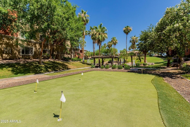 5401 E Van Buren St Unit 1088, Phoenix, AZ 85008 - view of home's community with a pergola and a putting area