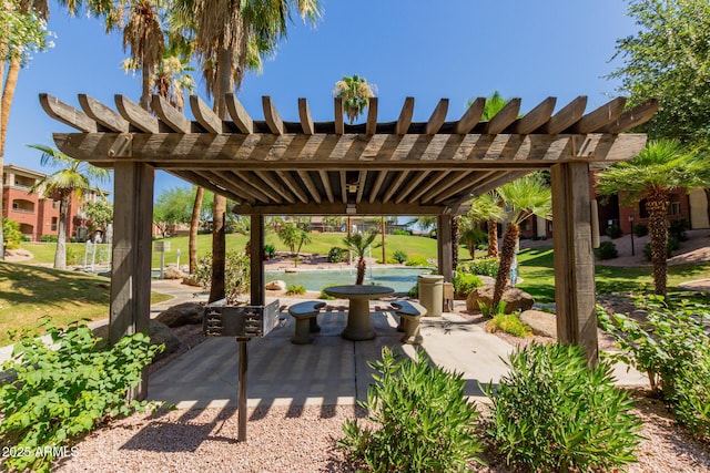 5401 E Van Buren St Unit 1088, Phoenix, AZ 85008 - view of patio / terrace featuring a pergola