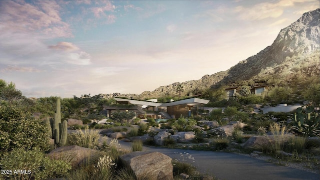 5648 N Superstition Ln Unit 5, Paradise Valley, AZ 85253 - view of property's community featuring a mountain view