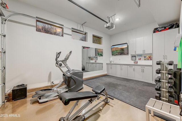 view of workout room