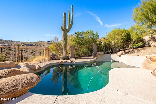 view of pool