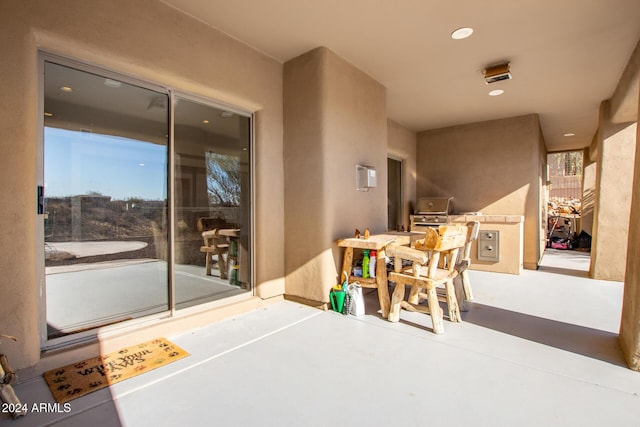 view of patio / terrace featuring grilling area