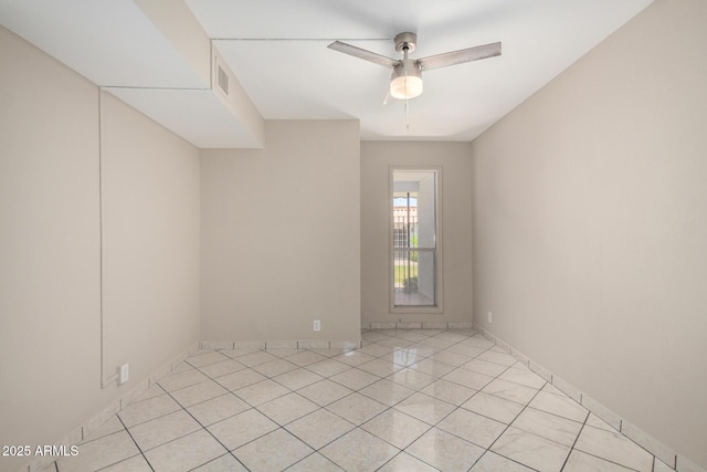 6818 N 35th Ave Unit C, Phoenix, AZ 85017 - unfurnished room featuring ceiling fan and light tile patterned floors