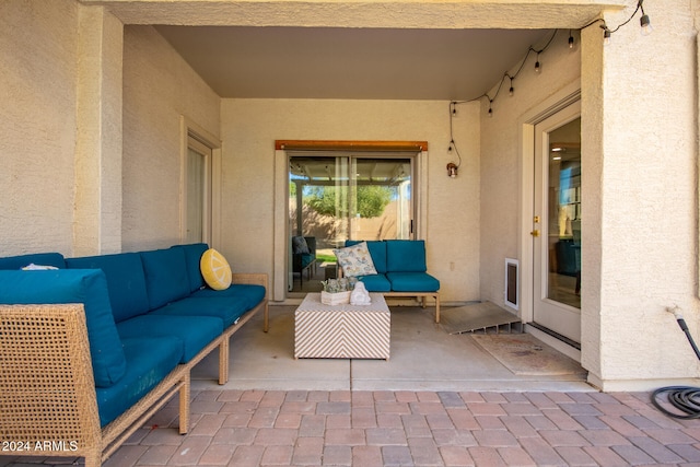 view of patio / terrace with an outdoor hangout area