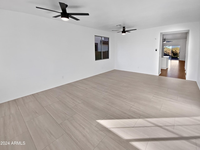 empty room featuring light hardwood / wood-style floors