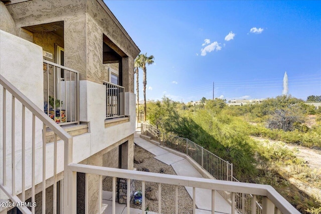 view of balcony