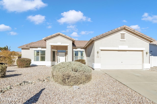 ranch-style house with a garage