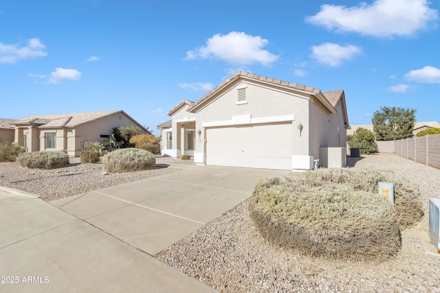 view of front of house featuring a garage